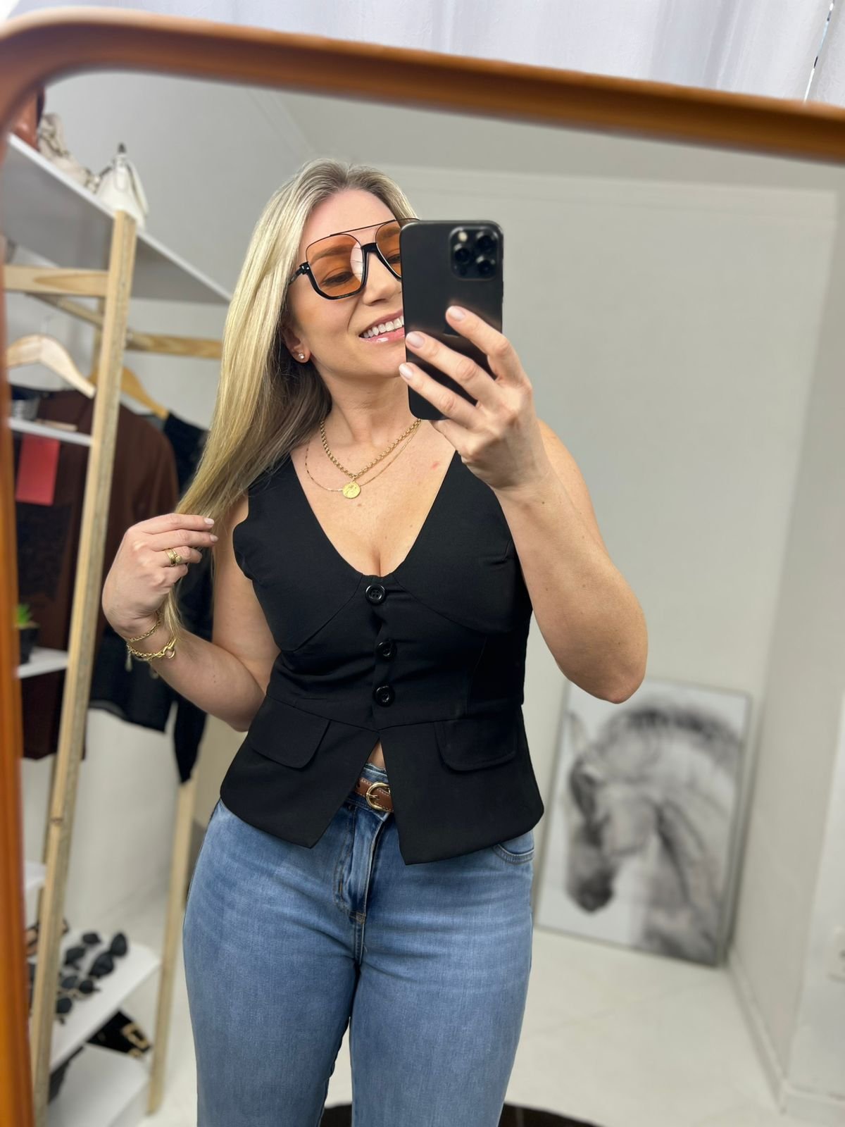 01 colete feminino alfaiataria adriela