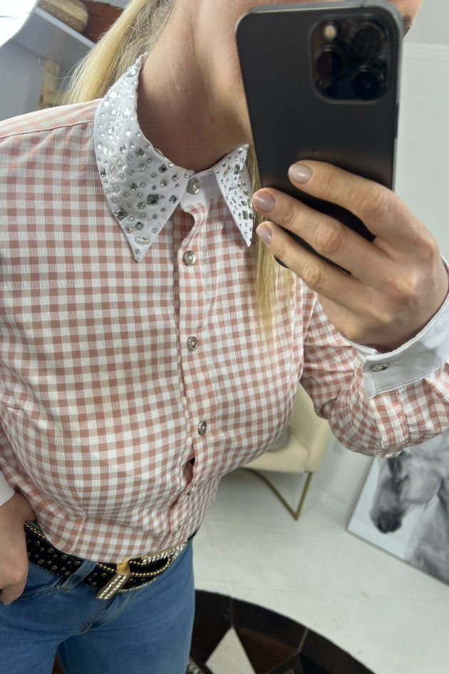 04 camisete feminina xadrez hanna