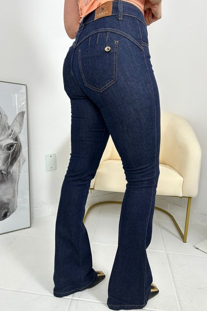 01 calca boot cut feminina emanuely