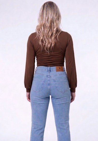 10 collant transpassado feminino marrom