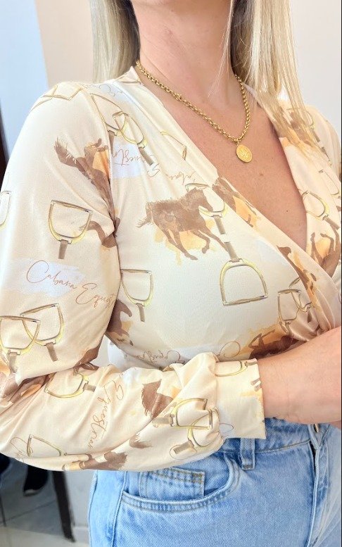 03 collant transpassado feminino cowgirl
